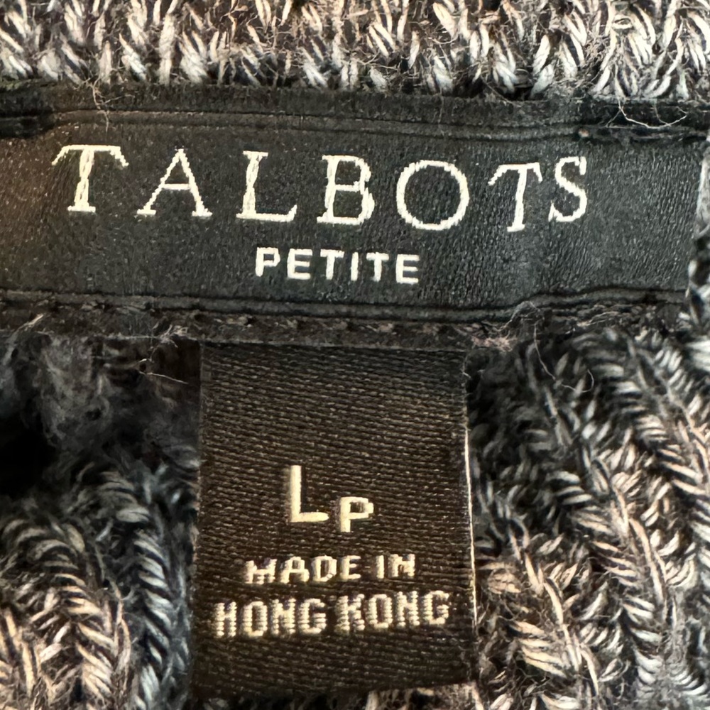 Talbots Gray Ribbed Turtleneck Sweater - Picture 7 of 7